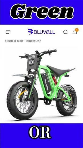 Green OR White Bluvall R700 #ebike