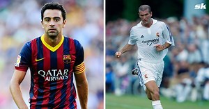 Barcelona icon Xavi makes feelings clear when asked if he’s better midfielder than Real Madrid hero Zinedine Zidane