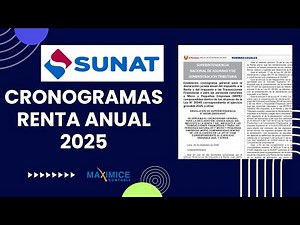 RENTA ANUAL 2026 - CRONOGRAMAS SUNAT