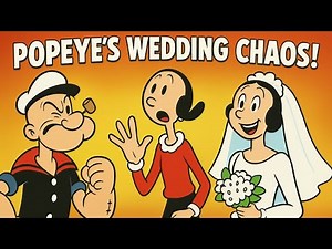 “Popeye’s Wedding Chaos! 💍😂 | Bride and Gloom (1954) | Classic Funny Cartoon” #cartooncomedy