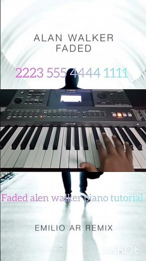 faded Alan walker/ easy piano tutorial song /calwin vlog #pianocover