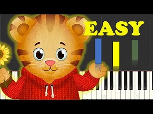 Daniel Tiger Theme Song Piano Tutorial