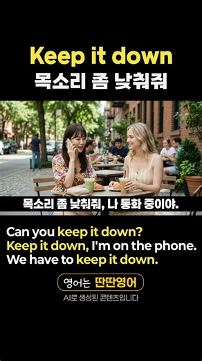 [Pattern English 527] Learn English expressions with the "keep it down" pattern! #shorts #KeepItD...