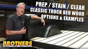 Brothers Trucks Classic Truck Wood Bed Floor Fitting, Prepping, Staining And Clear Coatsealing Bedwood Bed Wood