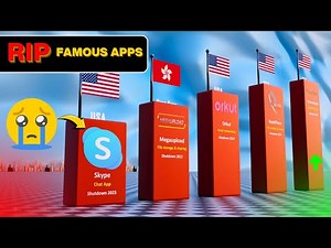 Most Popular Apps & Websites That Got Shut Down (1996–2025) | 3D Comparison