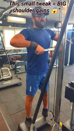 Cable Upright Row – Small Change Big Results 💯 #shortsfeed #shorts