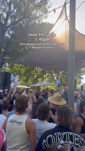 Bondi Lines on Instagram: "The second b2b at Hide The Junk today. Silva Bumpa b2b X CLUB."