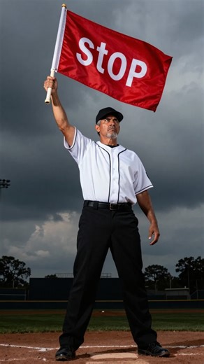 Umpire saves pitcher's life by breaking rules 🙌 #sports #hero #baseball