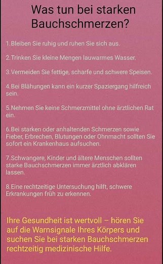 # Starke Bauchschmerzen – Ursachen, Erste Hilfe und Behandlung &!......