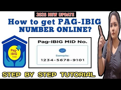 2025 ONLINE PAG-IBIG REGISTRATION. How to get a Pag-ibig Number online 2025?