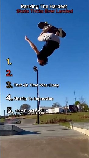 Ranking the hardest skateboard tricks ever landed #ranking #skateboarding #viral #skate #skateboard