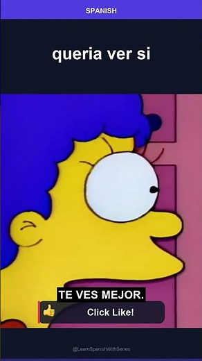 queria ver si #learnspanish #aprendeespanol #spanishvocabulary #lossimpson