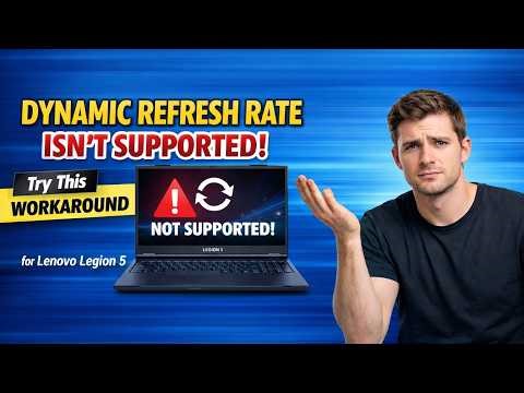 How to Enable Adaptive Refresh Rate | Best Workaround FIX Of "Dynamic Refresh Rate Isn't Supported"