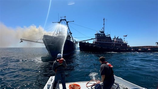 'We're alright:' Captain, crew recall terrifying boat fire aboard Portland fishing vessel