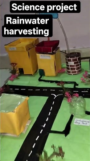 DIY science Day science project rainwater harvesting system 😕💕