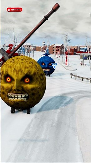 GIANT SPINNING HAMMER vs CARS + MOON CAR! | BeamNG.Drive Destruction #beamngexperiments #carcrash