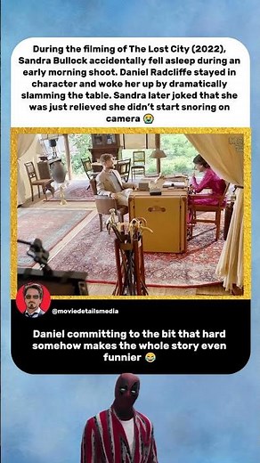 Daniel Radcliffe Slammed the Table to Wake Sandra Bullock Up 😂 | The Lost City (2022)