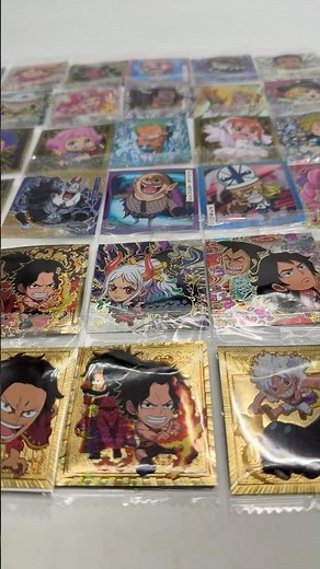 Finally completed my collection of winning gold parallel stickers! One Piece Great Pirate Sticker...