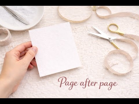ASMR+music Wedding Scrapbook Album Creation | From Material Selection to Finished Album