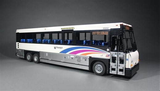 [转载搬运] D4500CT客车 MOC-186023 LEGO MCI D4500CT Commuter Coach [乐高积木moc]