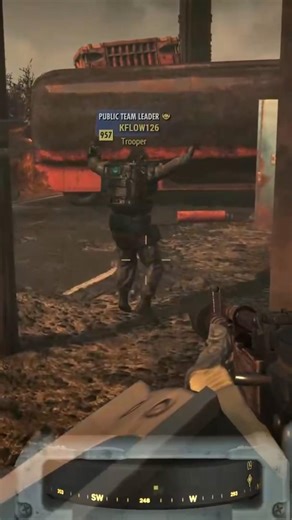 Cops and Robbers in Fallout 76 | Guy was acting like he was under arrest in FO76 | Put your hands up