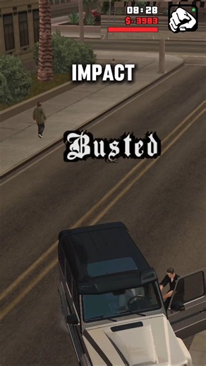 IF YOU GET BUSTED (WHILE HAVING NEGATIVE MONEY) - GTA SAN ANDREAS. #gtasanandreas #gtaworld #gtavice