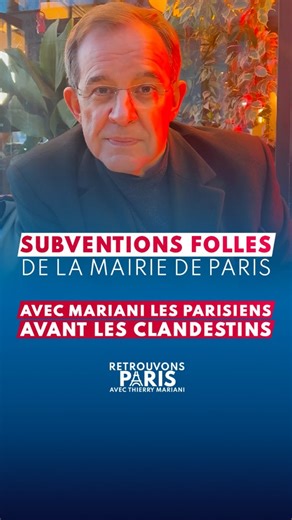 🚨 Les subventions FOLLES de Paris : on arrête le gaspillage ! 🚨 100 000 € à SOS Méditerranée Les Parisiens subissent insécurité et services publics saturés… mais leur argent finance une ONG militante hors de France qui alimente l'appel d'air migratoire ! 679 000 € pour la Maison des Réfugiés La Ville pompe des millions dans l'accueil des migrants, faisant de Paris un aimant… au détriment des Français modestes ! Pendant que nos rues craignent, les poubelles débordent et les loyers explosent, l’
