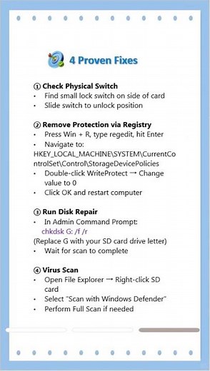 Can’t Format a Write-Protected Micro SD Card? Fix It First! #sdcard #formation #techfix