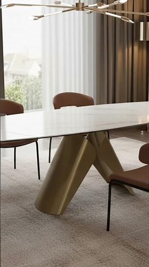 The Ultimate Statement Dining Table | Modern Marble + Gold Base Design Review