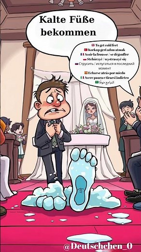 „Kalte Füße bekommen“ | Lustige deutsche Redewendung erklärt 🇩🇪