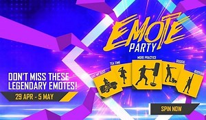 New Emote Party event in Free Fire: List of legendary emotes and other rewards revealed