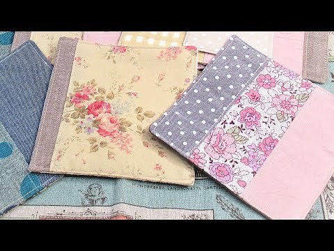 簡単コースター作ってみた＆作り方 ハギレでコースター作り方 Easy Sewing How to make coasters