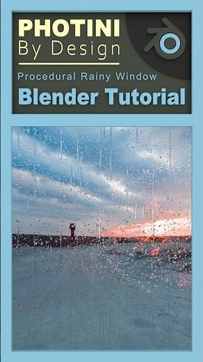 Procedural Rainy Window Material - Blender Tutorial #blender #blender3d #blendertutorial