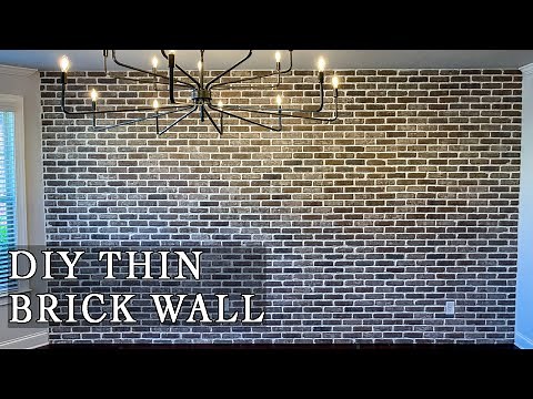 How To Install Brickwebb Thin Brick Without Mortar | DIY Brick Accent Wall