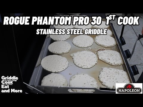 NEW STAINLESS STEEL GRIDDLE COOK || NAPOLEON ROGUE PHANTOM PRO 30 INCH GRIDDLE
