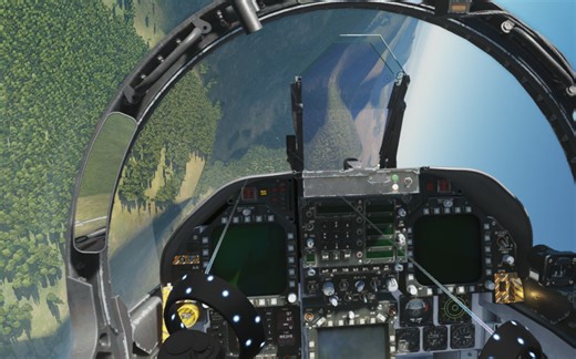 不用实物飞行摇杆，全程使用MR+vr手柄操控DCS F18, 酷比了：）