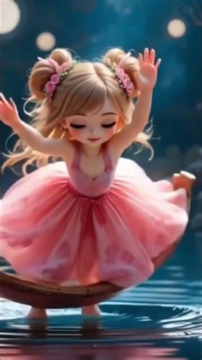 Adorable Doll Swimming in a Peaceful River | Relaxing Toy Moments