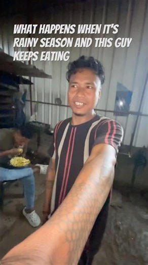 What Happens When It's RAINY Season And This Guy Keeps Eating