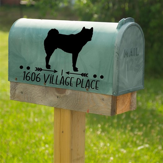Akita Silhouette Custom Dog Breed Personalized Mailbox Vinyl Decal Sticker/dog Akita Lover Mom Dad Gift - Etsy