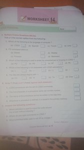 Here is a worksheet with questions about LOGO Primitives.