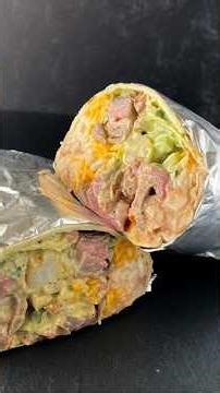OVERSTUFFED Surf n Turf Burrito #food #burrito #steak