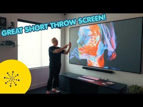 Reviewing SI Short Throw Screen. The screen the companies use at shows.