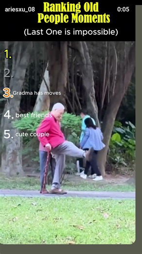 RANKING OLD PEOPLE BEST MOMENTS #oldpeople #cutemoment #cutecouple