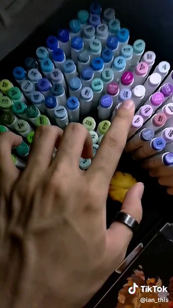Playing with 320 pcs of Ohuhu Markers and Fine Line Drawing Pen!