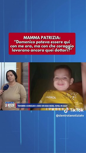 Mamma Patrizia esprime il suo dolore per i medici