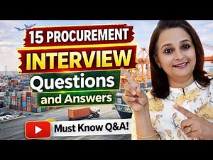 15 Procurement Interview Questions & Answers - ✅ Job Interview Prep