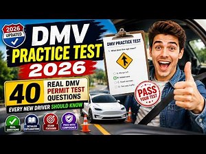 DMV Practice Test 2026 | 40 Real DMV Permit Test Questions Every New Driver Should Know