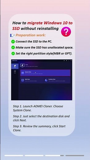 Easy Steps to Migrate Windows 10 to SSD without Reinstalling #migrate #windows10 #ssd