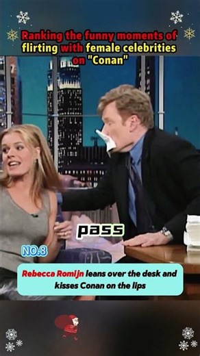 Ranking the funny moments of flirting with female celebrities on "Conan"#Conan#ConanOBrien #usa