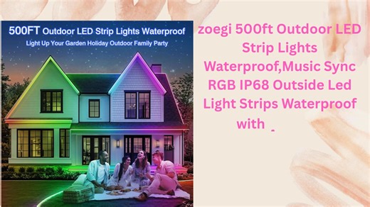 zoegi 500ft Outdoor LED Strip Lights Waterproof,Music Sync RGB IP68 Outside Led Light Strips Waterproof with App and Remote,Exterior Led Rope Lights for Deck,Balcony,Roof,Garden,Pool (500FT) To buy>>> https://sites.google.com/view/zoegi500ftoutledstriplight79/home #Zoegi #LEDStripLights #OutdoorLighting #HomeDecor #GardenLighting #PatioLights #EnergyEfficient #SmartLighting #DIYHomeProjects #MoodLighting #ColorChangingLights #WeatherproofLights #BrightenYourSpace #OutdoorDecor #LightingDesign #H
